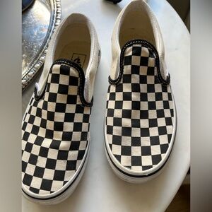 Kids Checkered Slip-On Vans